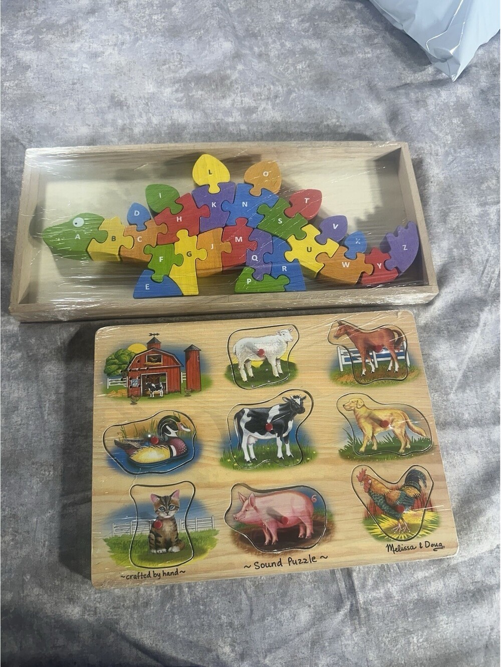Melissa & Doug Farm Sound Wooden Puzzle Board, MPN 14130, Ages 2+